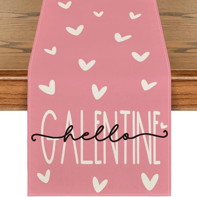 Minimalist Heart Letter Linen Pendant Necklace for Valentine's Day | Jewelry & Accessories