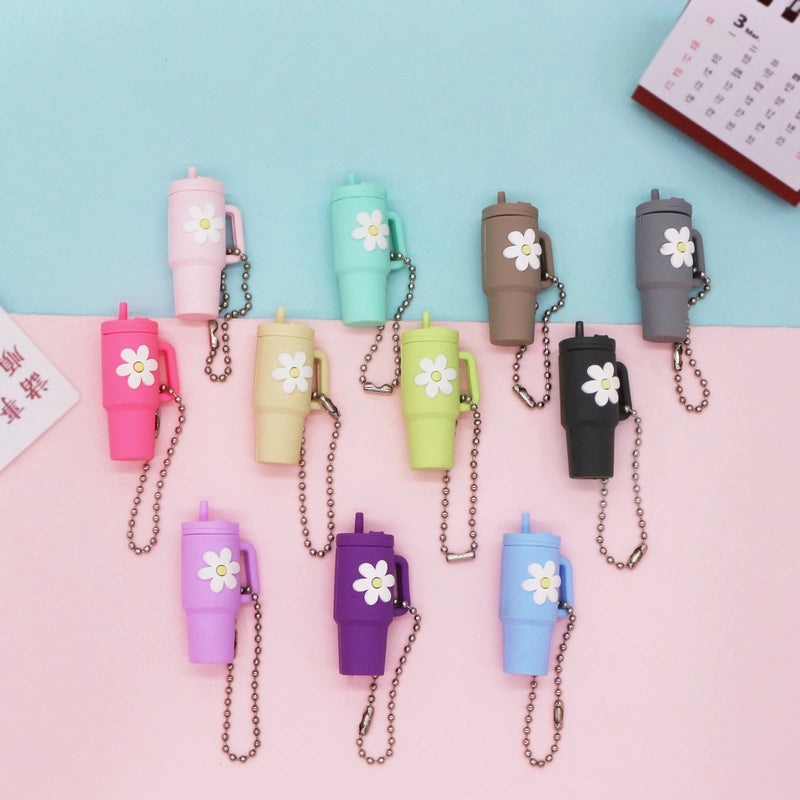 Cartoon Floral Soft Rubber Unisex Cup Charms|Drinkware Accessories