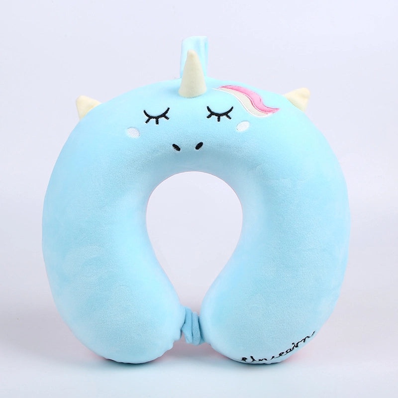 Cartoon Animal Memory Foam U-Shaped Neck Pillow for Travel and Nap | Travel Accessories