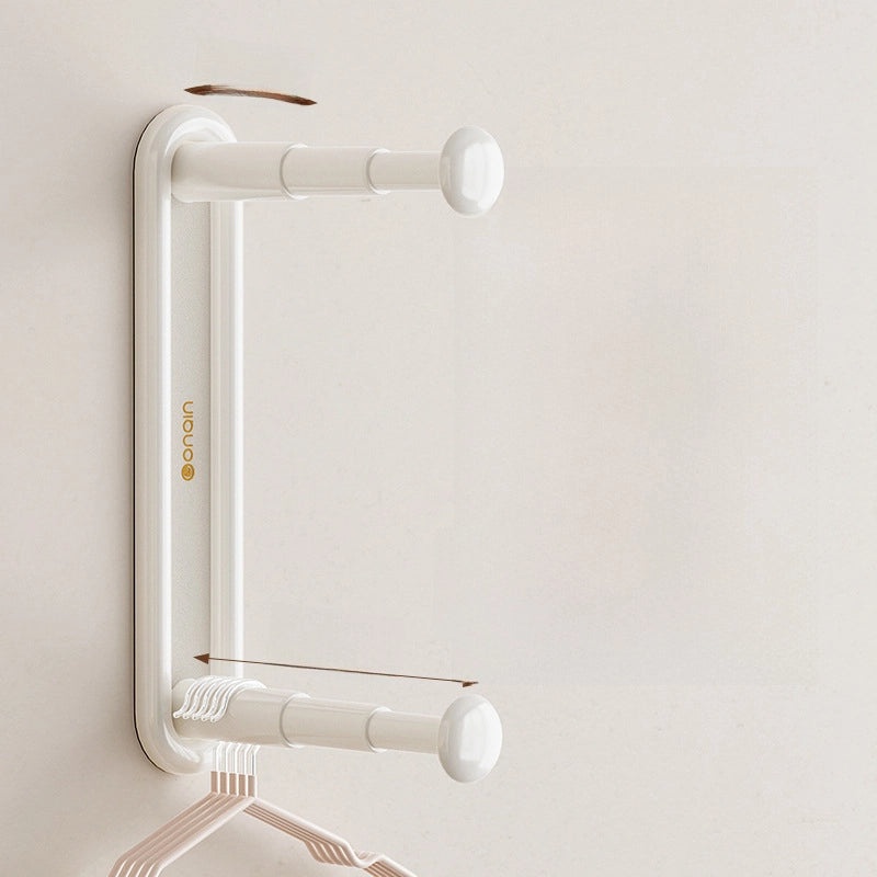 Wall-Mounted Hanger Rack Punch-Free Space Saver Organizer for Balcony Storage|Home Storage & Organization