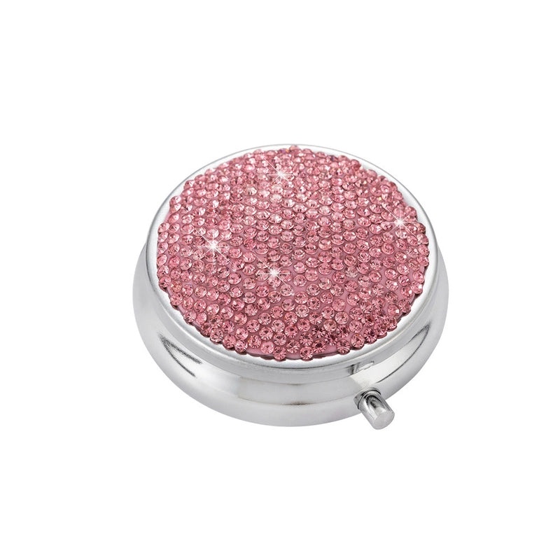 2-Piece Elegant Stainless Steel & Rhinestone Soft Clay Storage Boxes for Casual Use|Home Storage & Organization