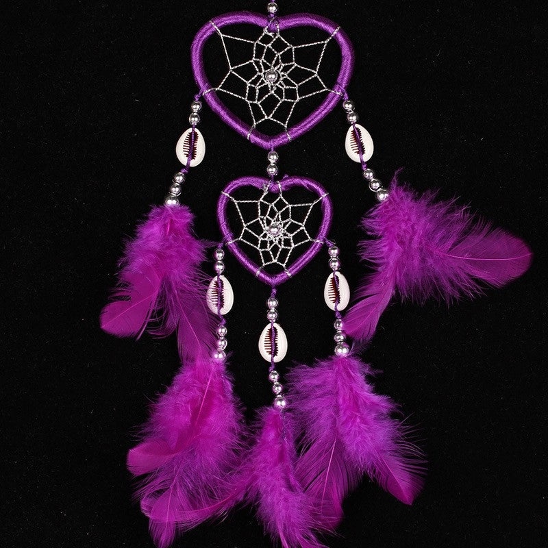 Heart-Shaped Feather Pendant Romantic Design Decorative Accessory for Jewelry|Jewelry & Accessories