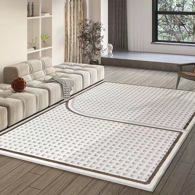 Japanese Wool Blend Short Hair Carpet for Living Room Bedroom Coffee Table Area Rug|Home Decor & Rugs