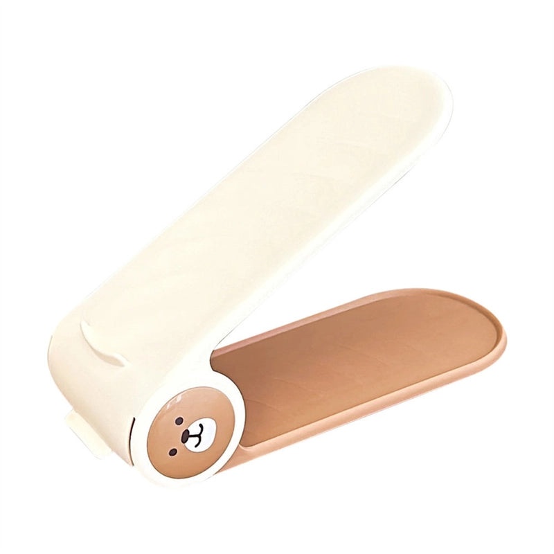 Adorable Bear Design Solid Color Plastic Organizer Rack | Home Storage & Organization