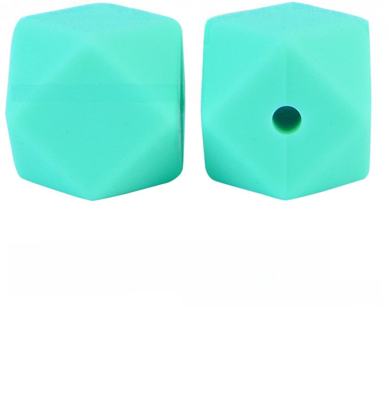 17mm Silicone Octagonal Beads for Pacifier Chains DIY Accessories | Baby & Mom Essentials