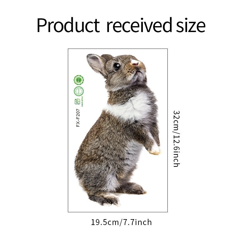 Adorable Rabbit Pet PVC Wall Decal for Dog and Cat Lovers | Home Decor