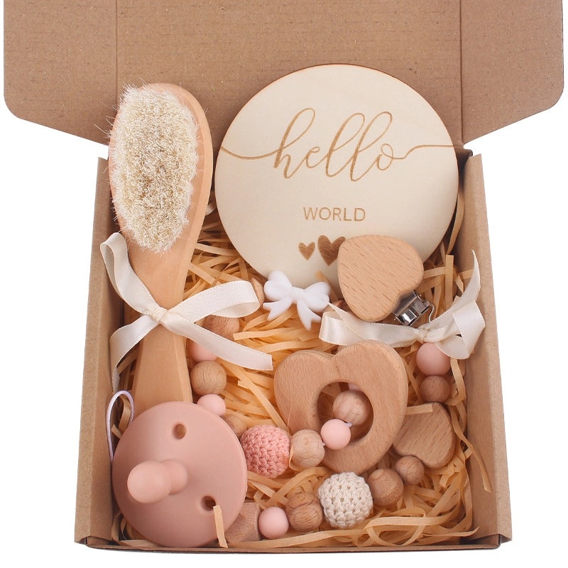 Charming Solid Color Bow Knot Beechwood Silicone Baby Accessories|Baby Accessories