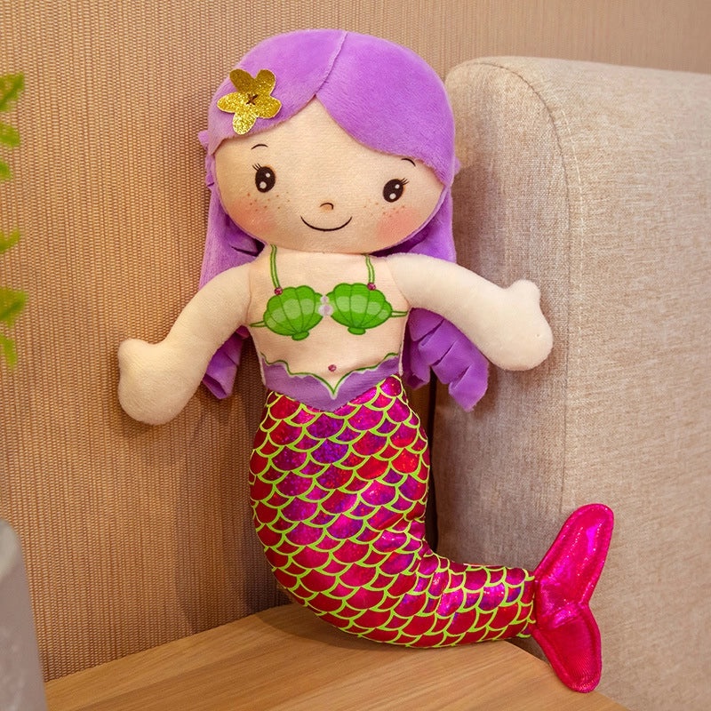 Adorable Mermaid Princess Plush Doll Sleeping Pillow for Kids Gift | Kids Bedding & Decor