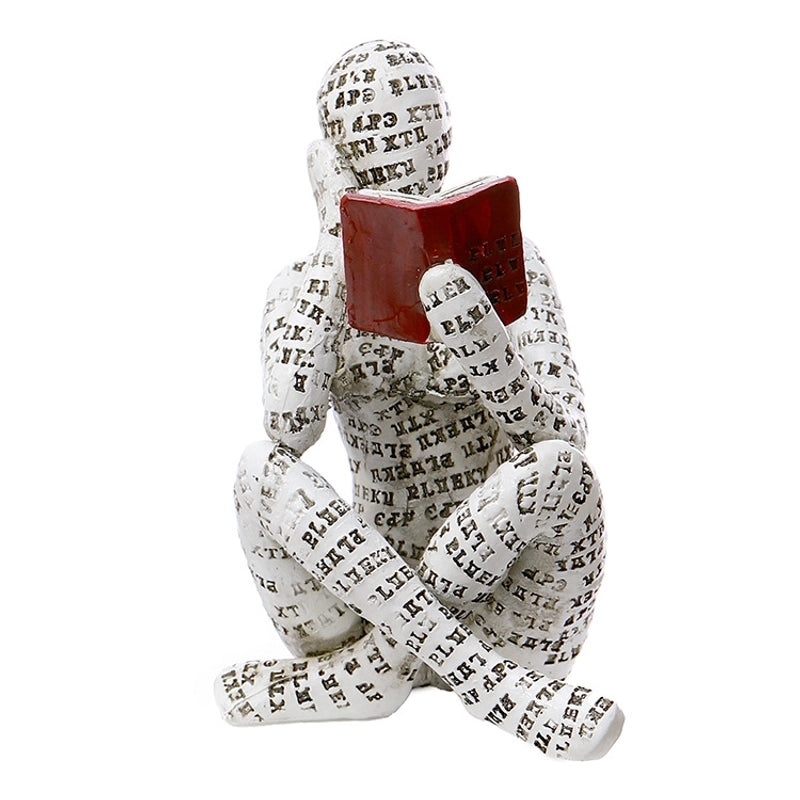 Vintage Minimalist Artistic Portrait Resin Ornament | Home Decor & Collectibles