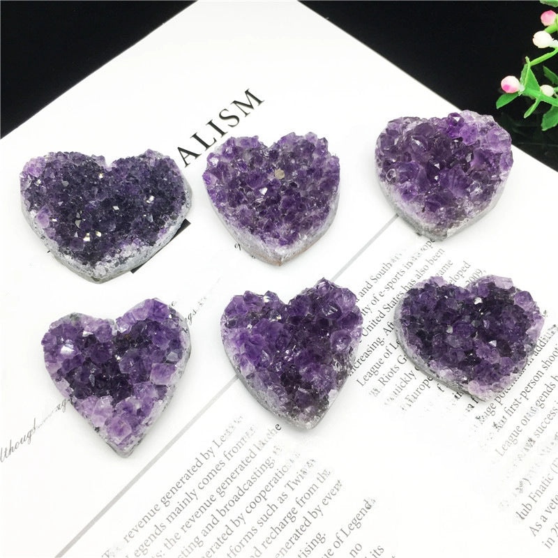 Natural Amethyst Cluster Raw Crystal Specimen for Home Decor | Crystal Ornaments