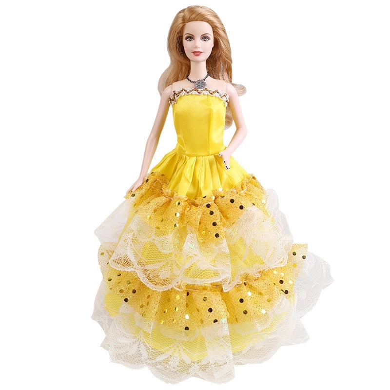 Exclusive Badger Doll Wedding Dress Princess Dress Large Doll Accessories|Doll Clothing & Accessories