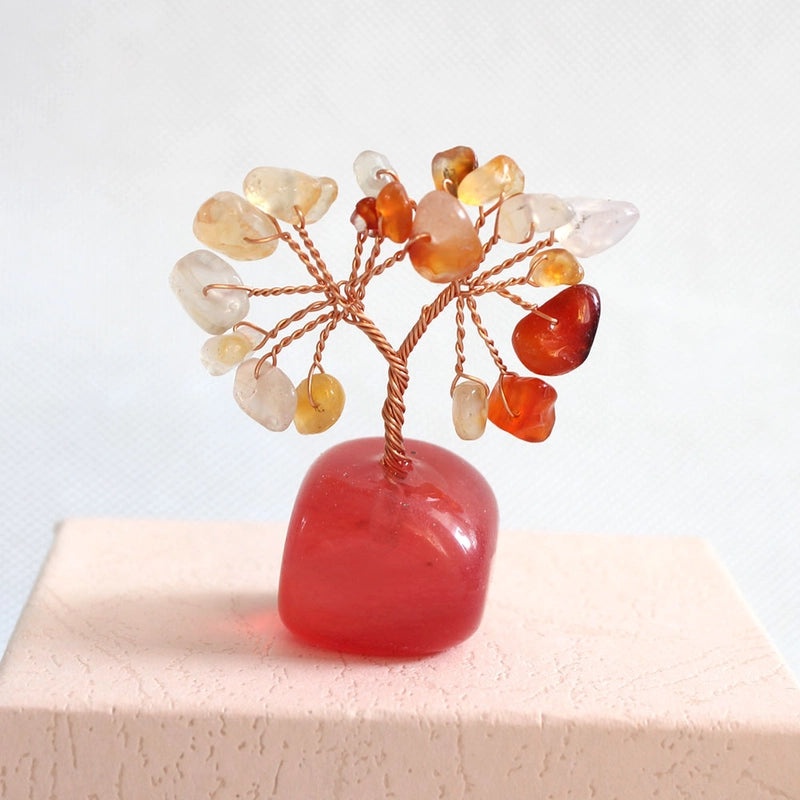 Elegant Minimalist Tree Crystal Ornament Decorative Artificial Sculpture|Home Decor & Ornaments