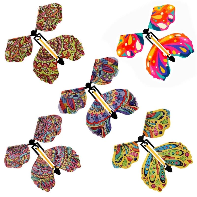 Five Sets of Creative Flying Butterfly Bookmarks Unique Exotic Gifts for Birthday and Reading | Book Accessories