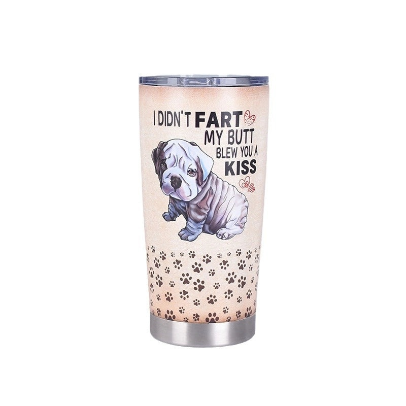 Stainless Steel 304 Thermos Cup with Animal Letter Design Casual Style 1 Piece | Drinkware & Accessories