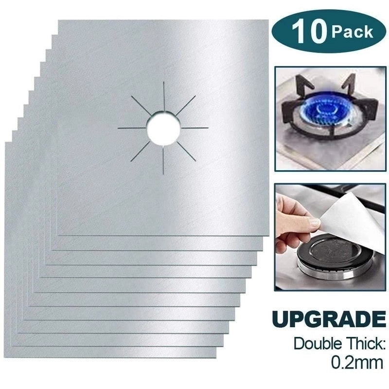 Solid Color Gas Stove Cleaning Pad Teflon Durable Set|Kitchen Cleaning Supplies