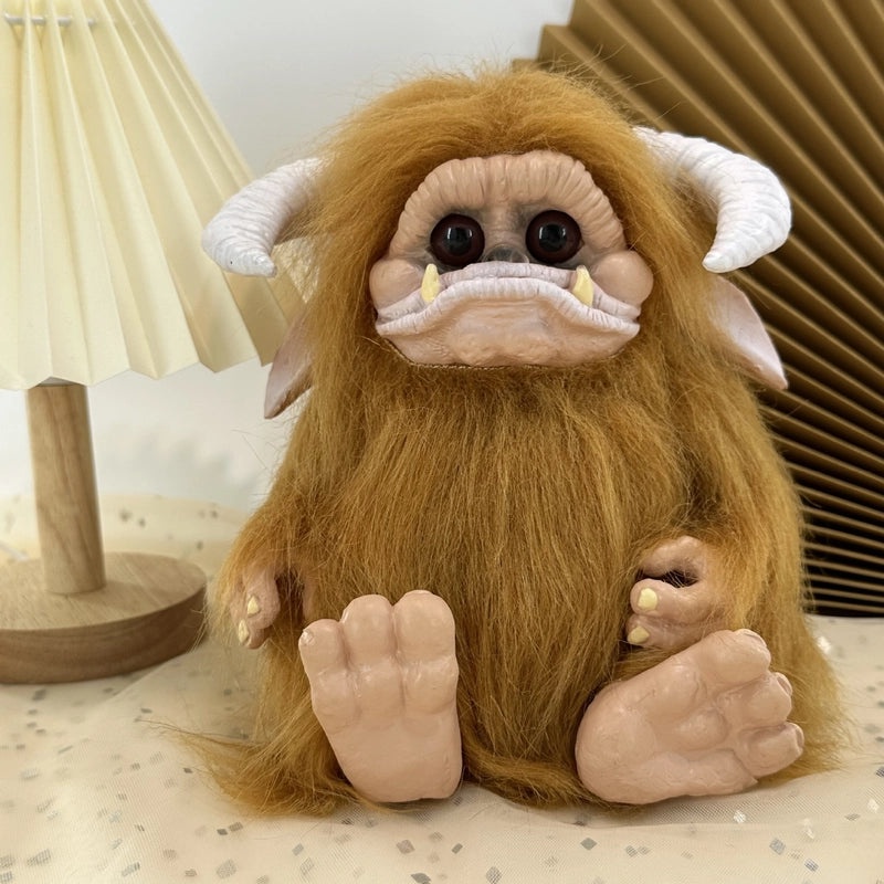 Maze Red Big Mouth Plush Doll Independent Station Ludo Baby Strange Animal Stuffed Toy|Plush Toys & Collectibles