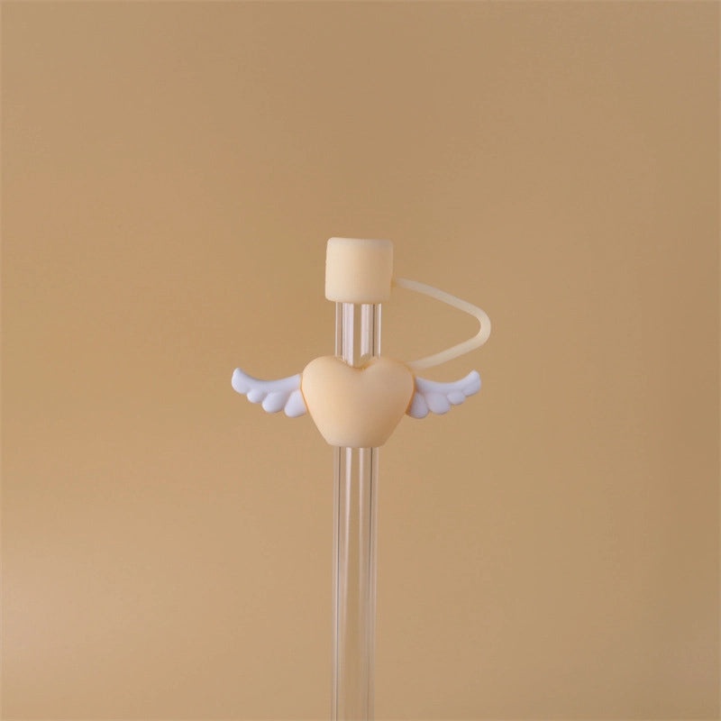 10mm Glass Straw Dust Cover Stainless Steel Cap for Large Diameter Straws Milk Tea Accessories|Drinkware Accessories