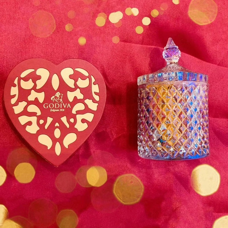 Elegant Solid Color Glass Aromatherapy Container | Home Fragrance Accessories