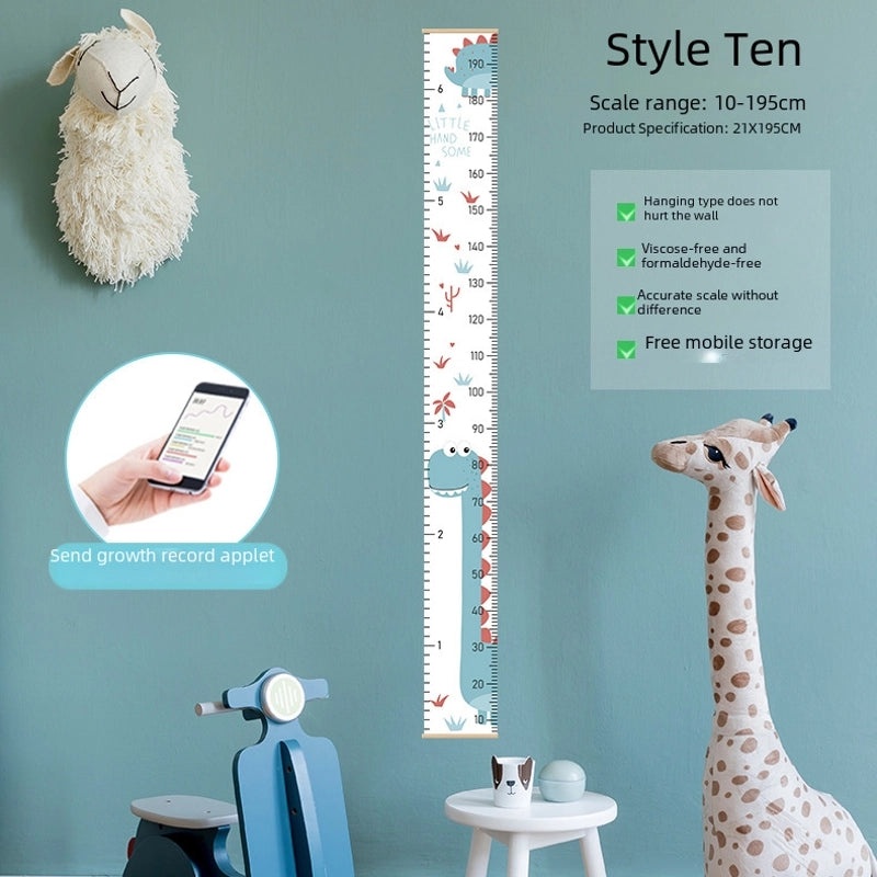 Cartoon Kids Height Chart Wall Decal Removable Baby Growth Sticker Home Measuring Tool|Home & Living > Kids Room Decor