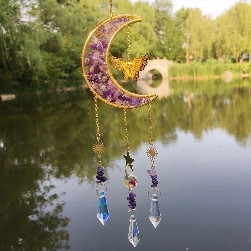 Vintage Star and Moon Metal Wind Chime | Home Decor & Garden Accessories