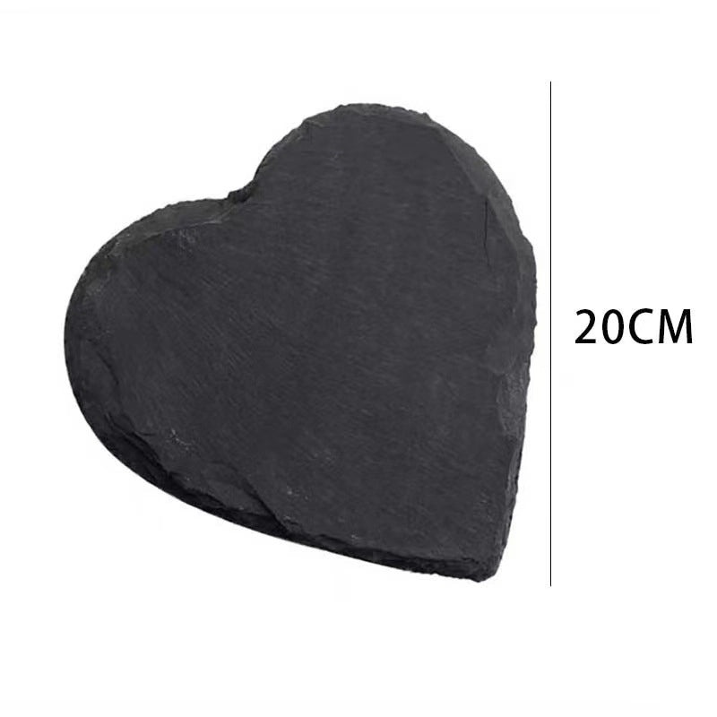 Japanese-Korean Style Black Slate Dinner Plate for Sushi Dessert Western Food Steak | Dinnerware & Plates