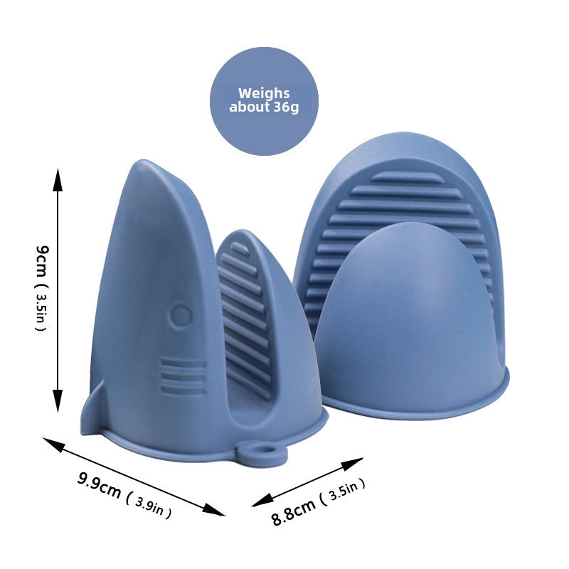 高温耐热鲨鱼硅胶防烫夹|厨房用品和烹饪工具