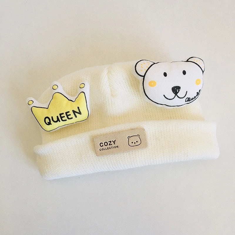 20cm Doll Smiling Wool Hat Knitted Cotton Cap for 20cm Doll Clothes Replacement|Doll Accessories