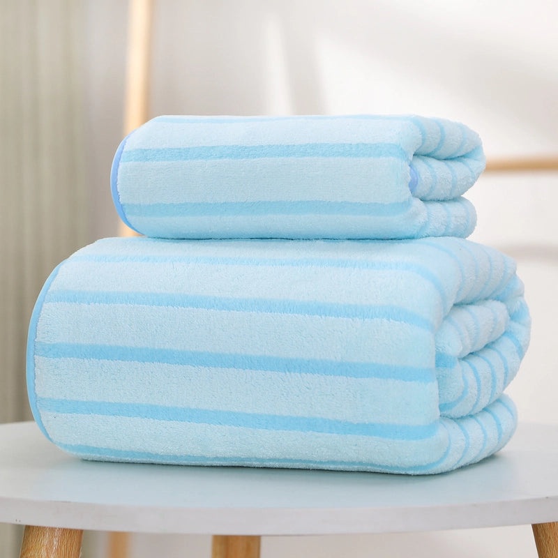 Casual Color Block Daisy Coral Fleece Bath Towels Soft Absorbent Bathroom Towels|Home & Kitchen > Bath > Towels