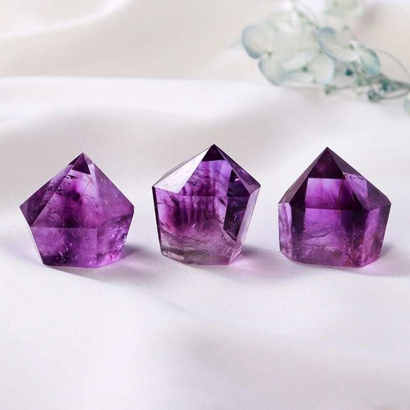 Holiday Crystal Amethyst Decorations for Christmas, Valentine's Day, and New Year | Home Decor & Seasonal Accessories