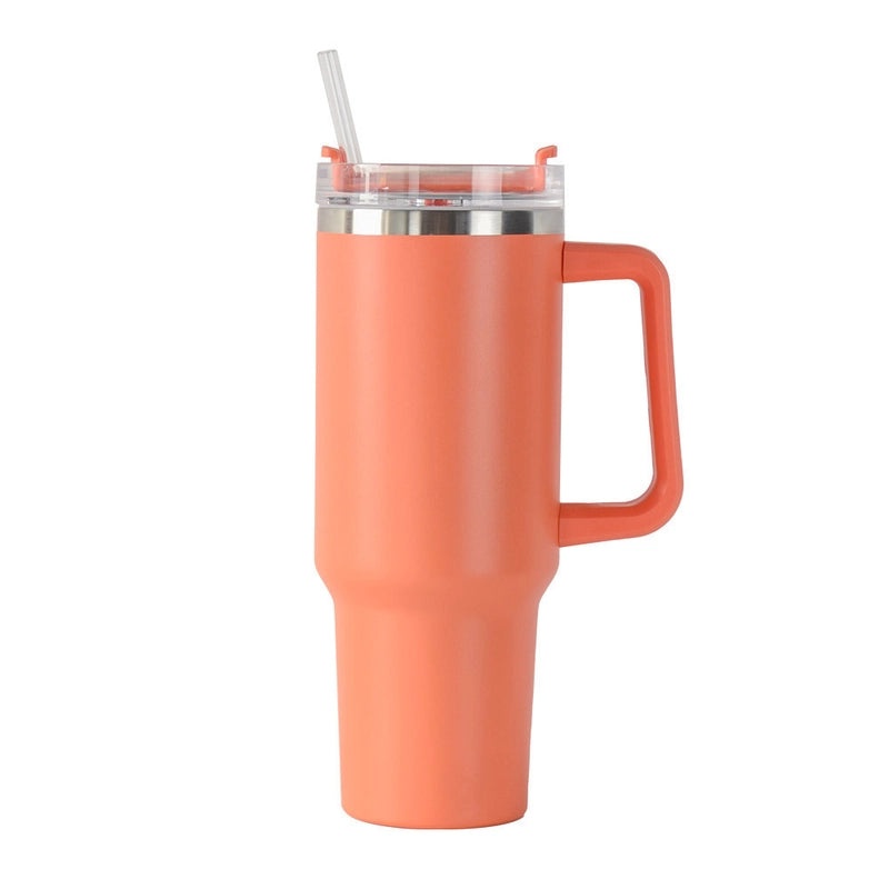Customized 40oz Stainless Steel Double-layer Insulated Ice Tumbler with Handle for Car | Drinkware & Travel Mugs