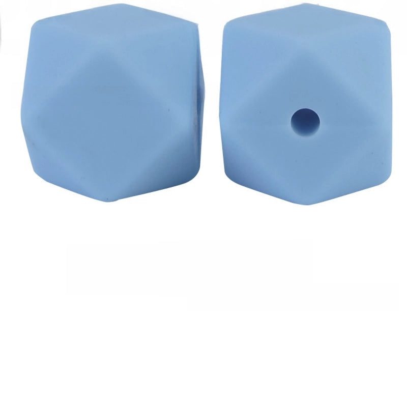 17mm Silicone Octagonal Beads for Pacifier Chains DIY Accessories | Baby & Mom Essentials