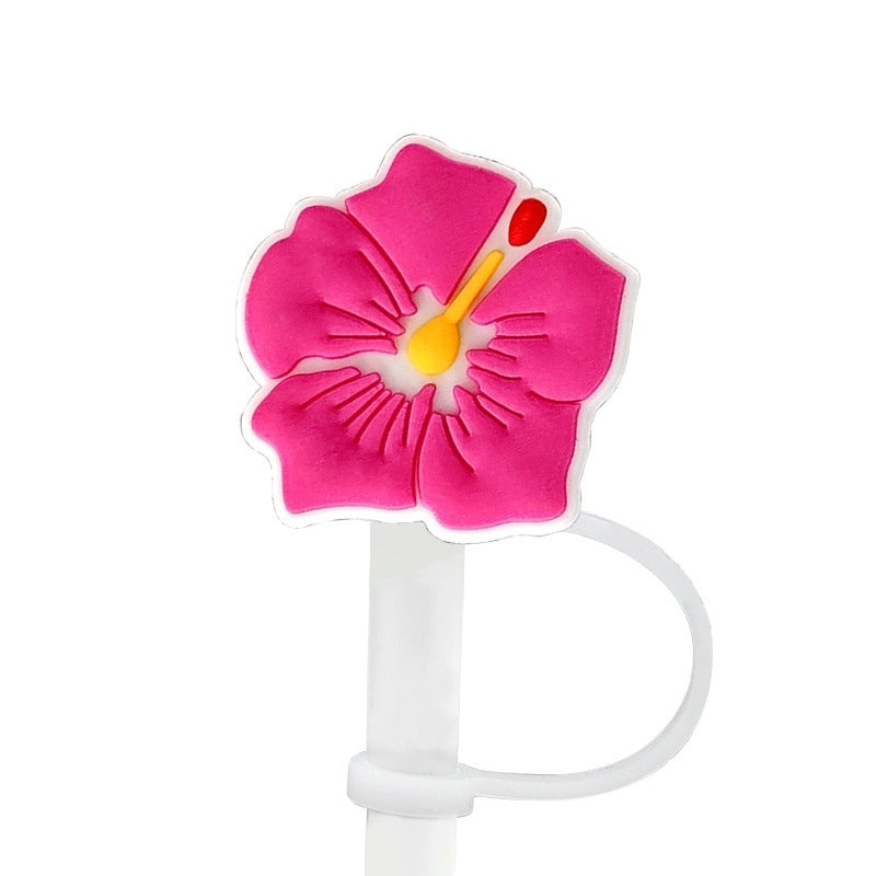 Chic Floral PVC Straw Decorative Cap for Casual Wear | Accessories & Hats