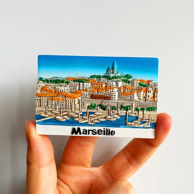 3D Travel Refrigerator Magnet Stickers Europe Cities Souvenirs Creative Tourist Gifts|Home Decor & Magnets