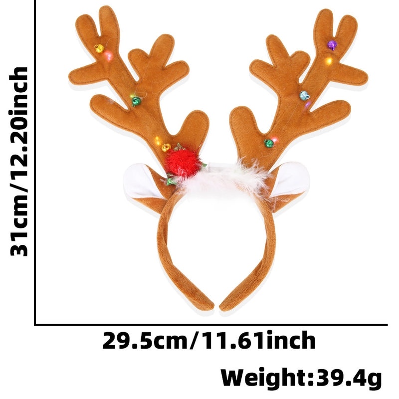 Christmas Reindeer Antlers Hair Band for Party Costume Props | Festival Accessories