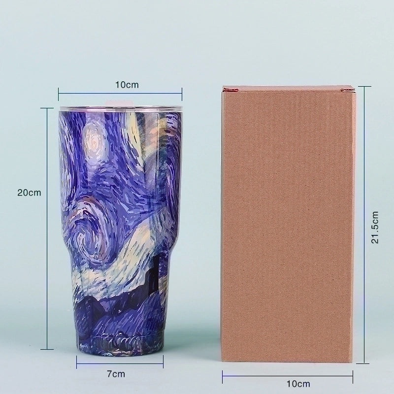 Retro Cartoon Stainless Steel Water Bottle Single Piece|Drinkware & Bottles