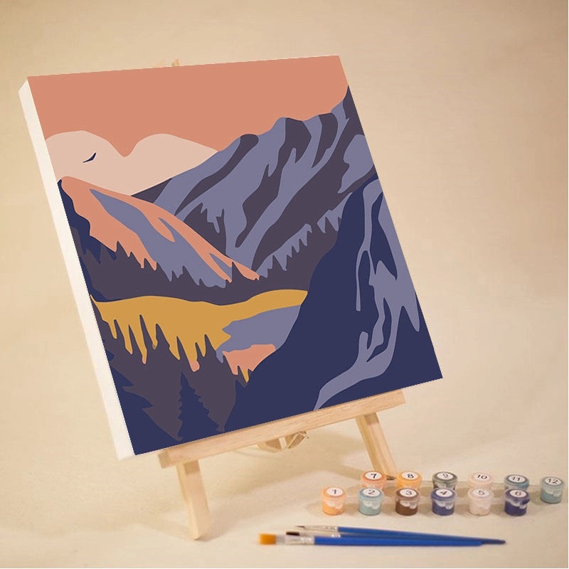 10-12 Color High Quality Pigment Set for DIY Digital Oil Painting Landscape | Painting Supplies