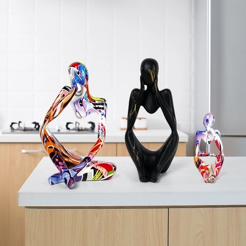 Thinker Sculpture Desk Ornament for Home, Living Room, and Office Decor | Home Decor & Office Accessories