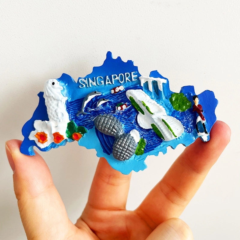 3D Travel Refrigerator Magnet Stickers Europe Cities Souvenirs Creative Tourist Gifts|Home Decor & Magnets