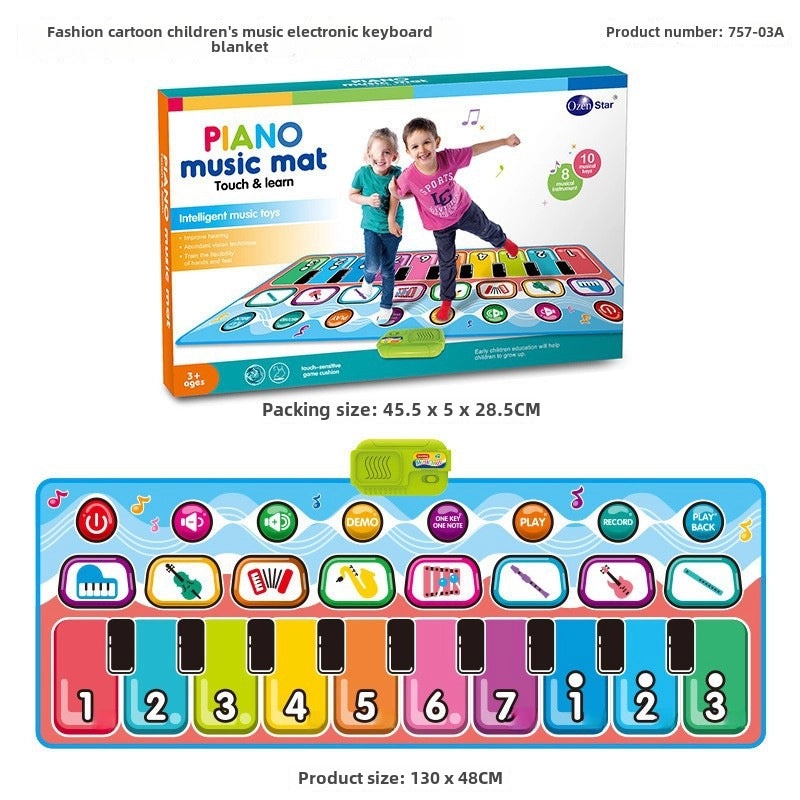 Aozheng Electronic Music Playmat for Kids with Multiple Instrument Modes and Pedal | Educational Toys