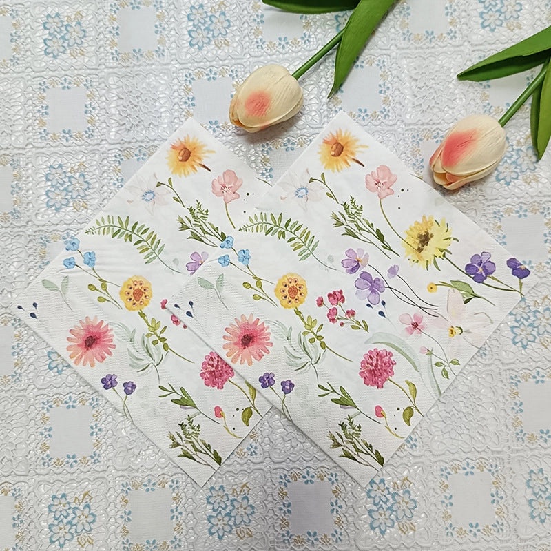 Rustic Printed Eco-friendly Wood Pulp Napkins|Home & Kitchen - Tableware & Serveware