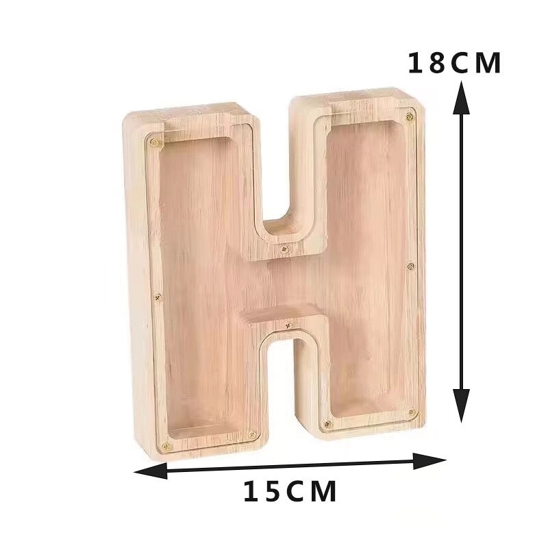 Piggy Bank Wooden Letter Toy for Kids | Educational Wooden Toys