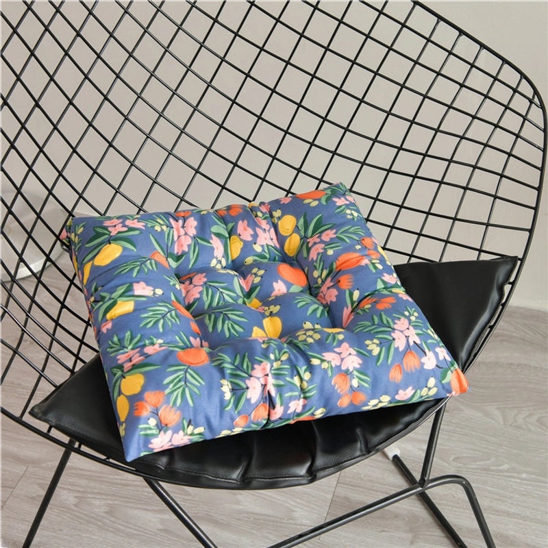 Printed Thickened Chair Cushion for Office, Dining, Student Seats | Home & Office Seating Accessories