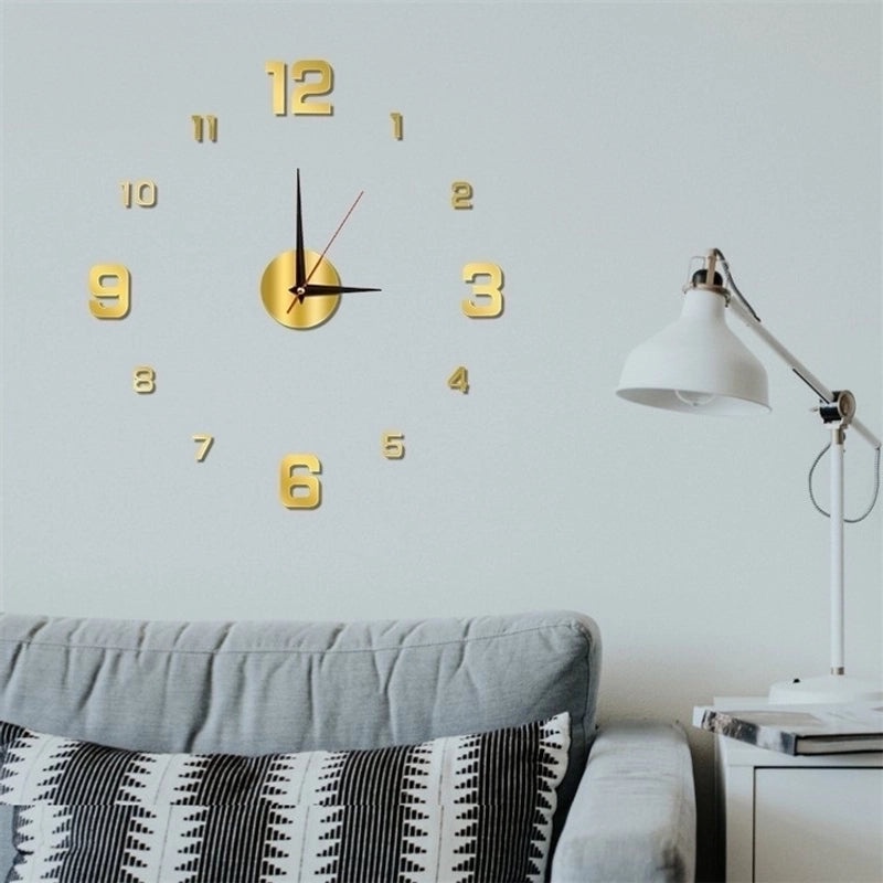 Stylish Round Acrylic Wall Clock for Modern Home Decor|Home Decor & Clocks