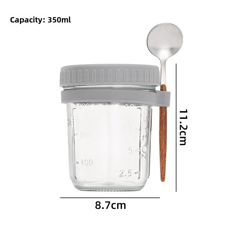 Portable Mason Jar with Lid and Spoon | Kitchen & Dining