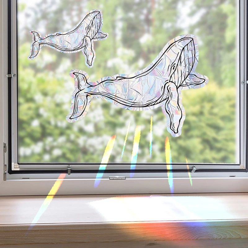 Modern Minimalist Fish PVC Window Decals for Casual Elegant Home Decor|Home Decor & Wall Art