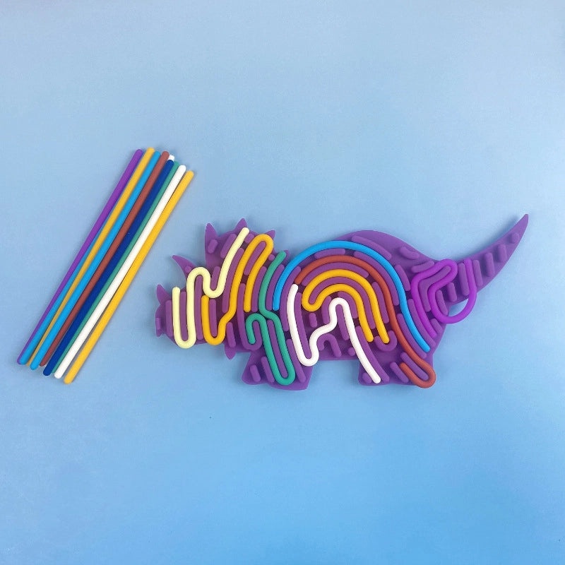 Sensory Silicone Activity Board for Kids | Educational Toy | BPA-Free Food Grade Twist Decompression Tool|儿童感官玩具|益智玩具|减压神器