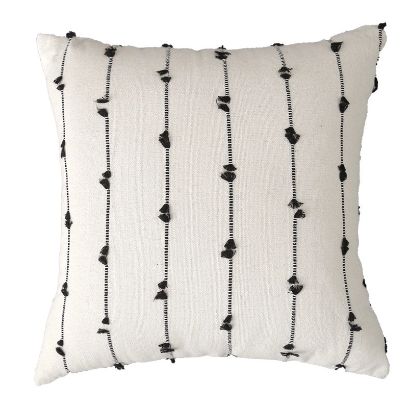 Striped Heart Pattern Polyester Pillow Covers for Bedding | Home Decor & Bedding