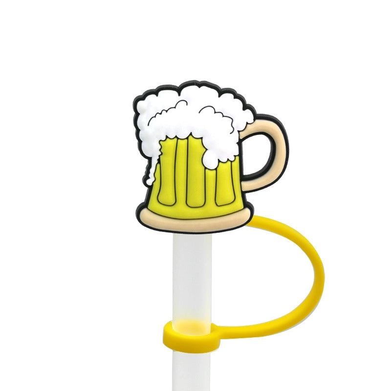 Cute Cartoon Silicone Straw Cap for Kids | Drinkware Accessories