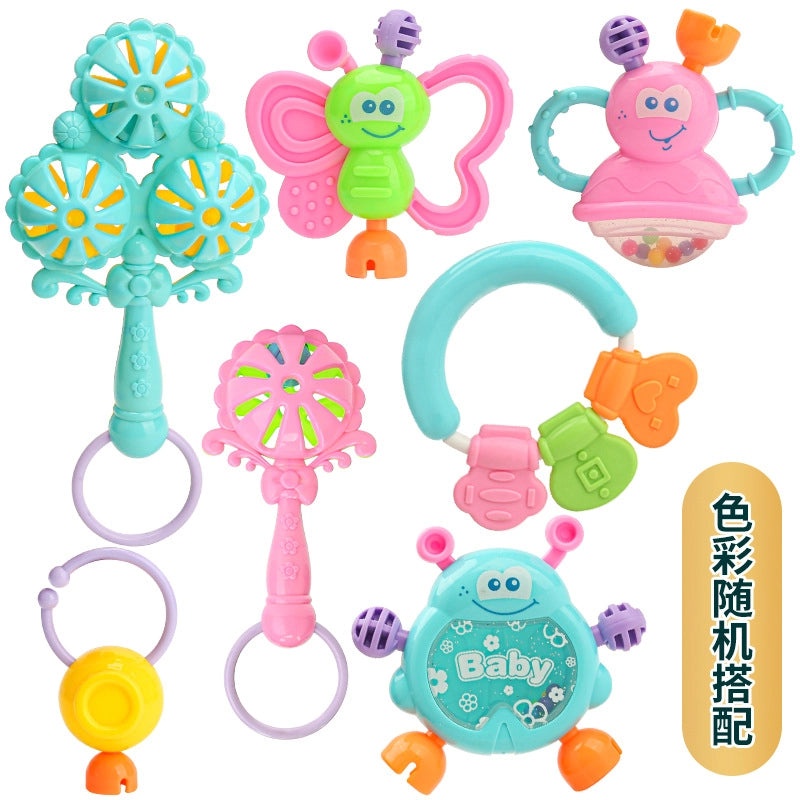 Baby 7-piece Cartoon Rattle Set for Newborns 0-3 Years | Baby Toys & Early Learning Accessories