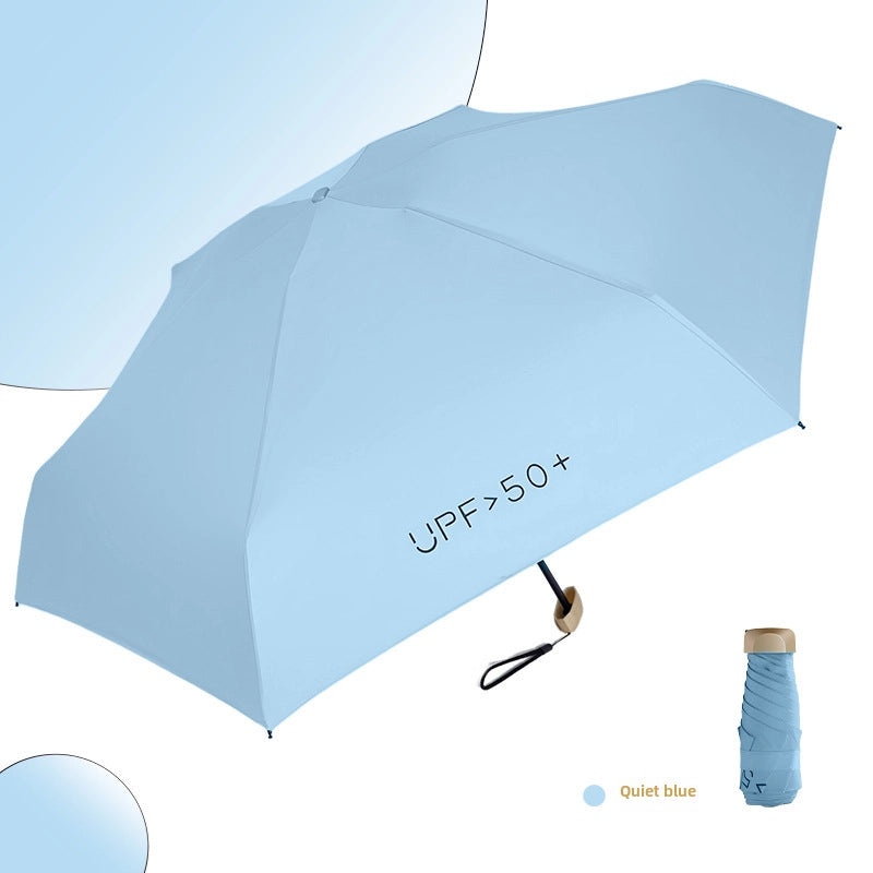 50% UV Protection Foldable Umbrella Compact Pocket Size Eight and Six Bone Options | Sun & Rain Umbrellas